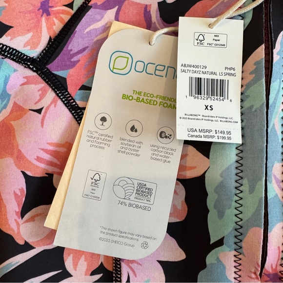 NWT BILLABONG Women's 2/2 Salty Dayz Spring Suit Size‎ X-Small US 2 - Picture 4 of 10